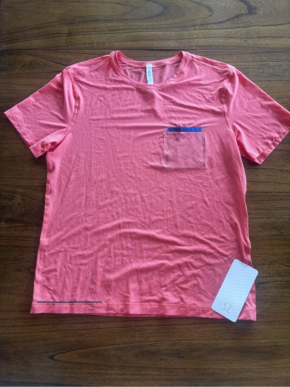 lululemon athletica  Coral Crew Pocket Tee